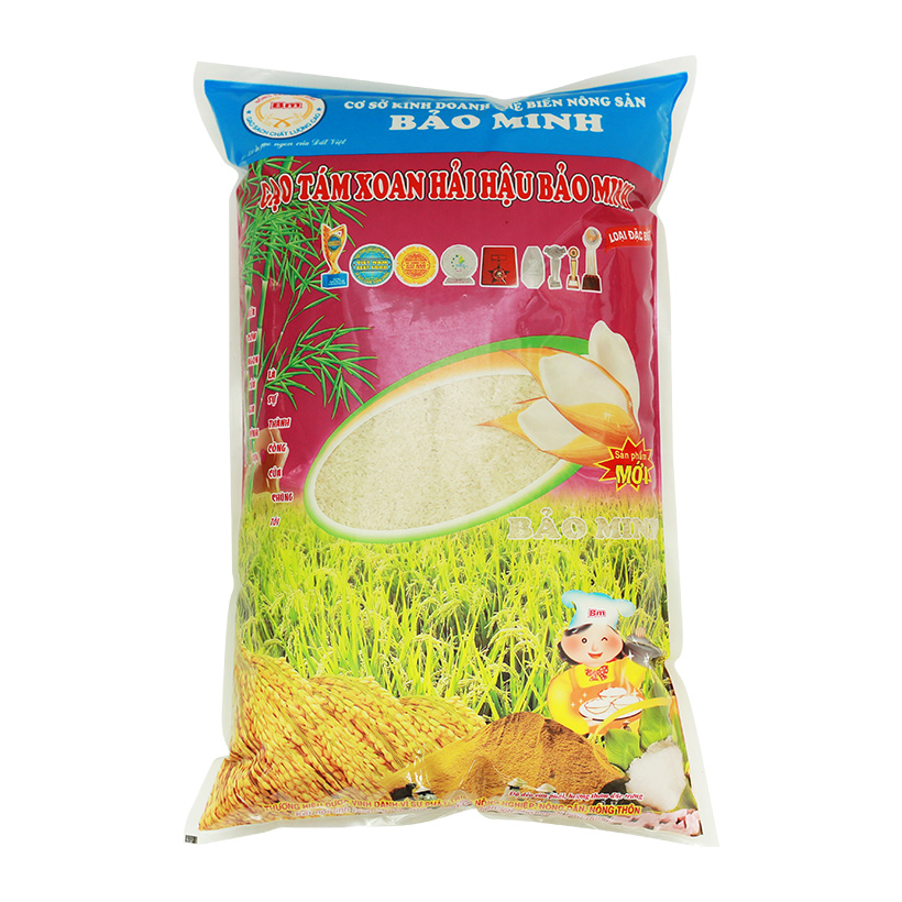 Gạo tám xoan Hải Hậu - Gạo Bảo Minh - Công Ty CP Kinh Doanh Chế Biến Nông Sản Bảo Minh
